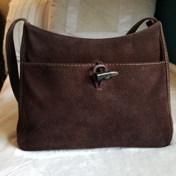ralph lauren suede purse